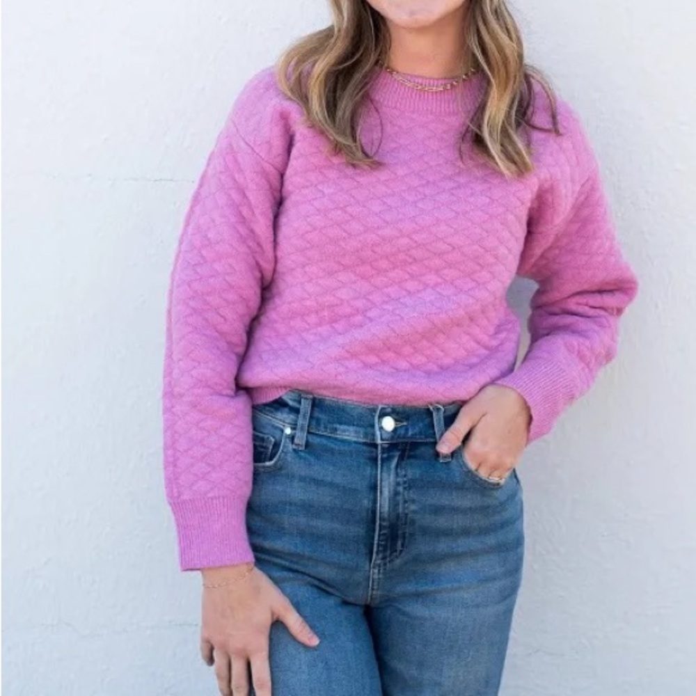DELUC Pink Pop Sweater